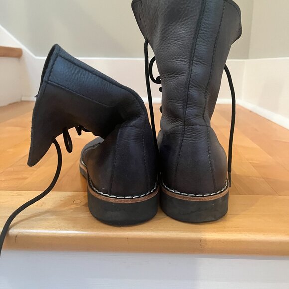 Roots Leather Boots, Smoked Gray - Picture 3 of 5